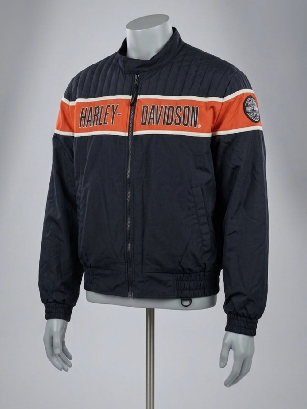 Vintage 1990s Harley-Davidson Racing Jacket - Made in USA